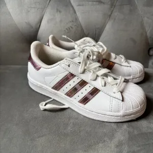 Adidas‎ Superstar Ortholite White Pink Metallic Sneaker Shoes Size 13K NEW