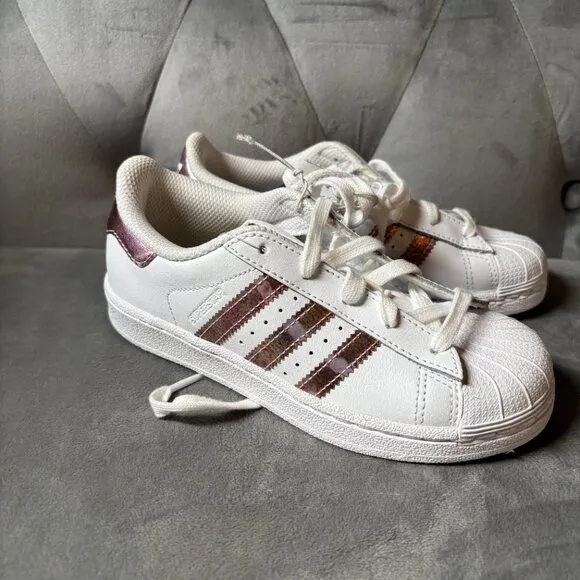 Adidas‎ Superstar Ortholite White Pink Metallic Sneaker Shoes Size 13K NEW