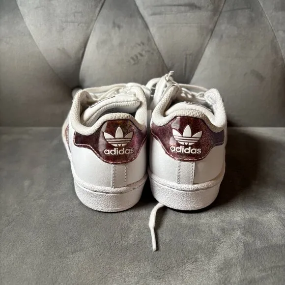 Adidas‎ Superstar Ortholite White Pink Metallic Sneaker Shoes Size 13K NEW