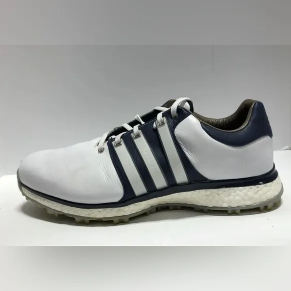 adidas Tour 360 Mens Golf Shoes White Size 8.5W
