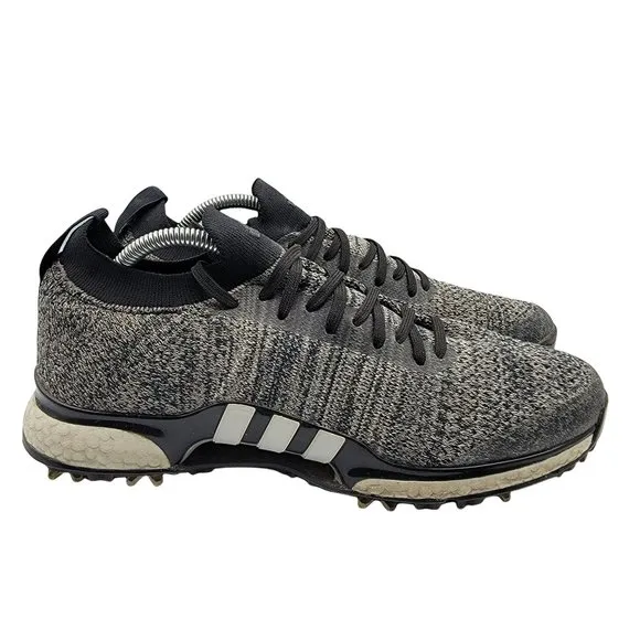 adidas Tour 360 XT Prime Knit Men 10 Golf Outdoor Shoes Black - F35408