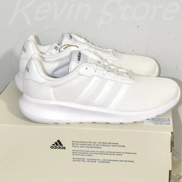 adidas women Lite Racer 3.0 Shoes  Color: Cloud White / Cloud White / Grey Two