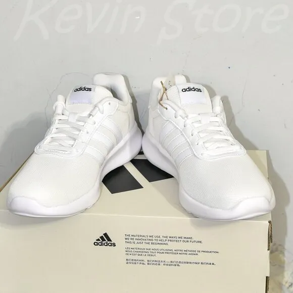 adidas women Lite Racer 3.0 Shoes  Color: Cloud White / Cloud White / Grey Two