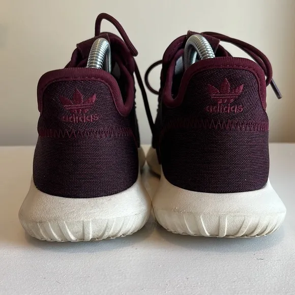 Adidas Women's Tubular Shadow Maroon Running Shoes Size 7