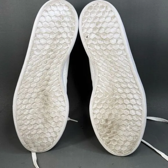 adidas Cloudfoam Advantage Clean White Green sneaker shoes men’s size 11.5