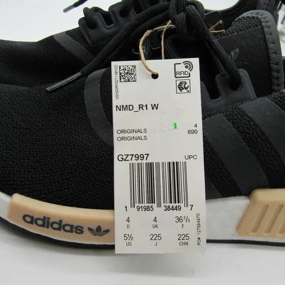 ADIDAS NMD R1 WOMENS SNEAKERS IN BLACK/BLUSH
