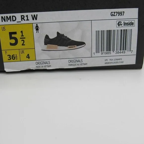 ADIDAS NMD R1 WOMENS SNEAKERS IN BLACK/BLUSH