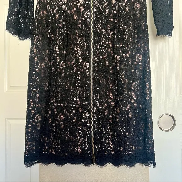 Adrianna Papell Women's 3/4 Sleeve Lace Sheath Dress