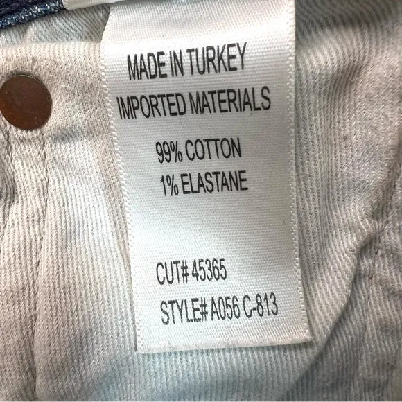 Agolde Riley High Rise Straight Crop Jeans in Air Blue Size 25