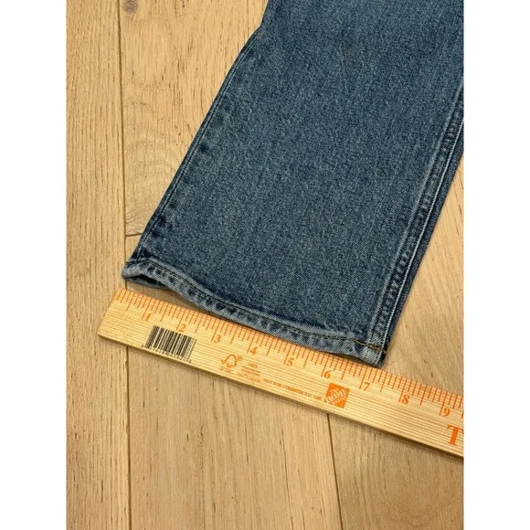 AGOLDE Riley High Rise Straight Crop Stretch Denim Button Fly Jeans- Size 29