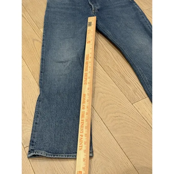 AGOLDE Riley High Rise Straight Crop Stretch Denim Button Fly Jeans- Size 29