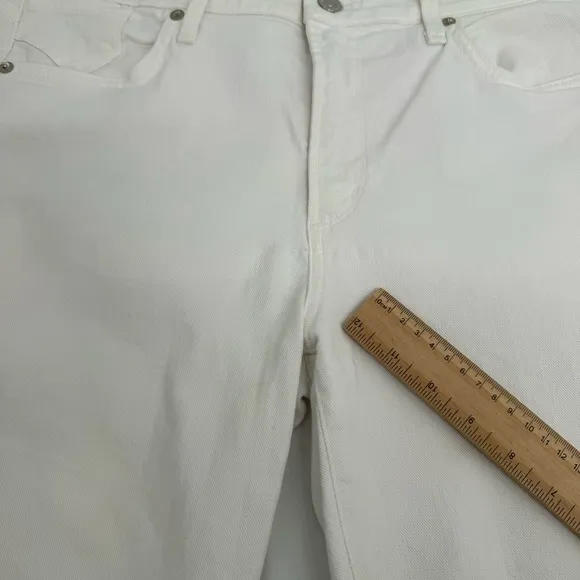 Agolde Sophie Mid Rise Ankle White Skinny Jeans Women’s 31 White Stretchy