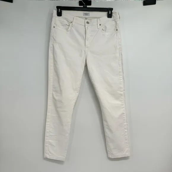 Agolde Sophie Mid Rise Ankle White Skinny Jeans Women’s 31 White Stretchy