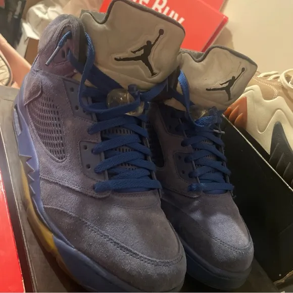 Air Jordan 5 Retro Blue Suede - Size 13