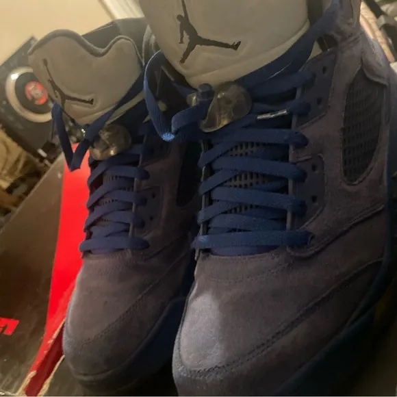 Air Jordan 5 Retro Blue Suede - Size 13