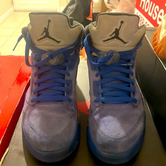 Air Jordan 5 Retro Blue Suede - Size 13