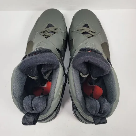 Air Jordan 8 Retro Take Flight Men's Sequoia Black Shoes 305381-305 US Size 12