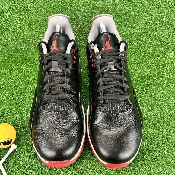 Air Jordan Golf Shoes Men's 8 ADG 3 Black Gray Athletic Low Sneakers CW7242-001