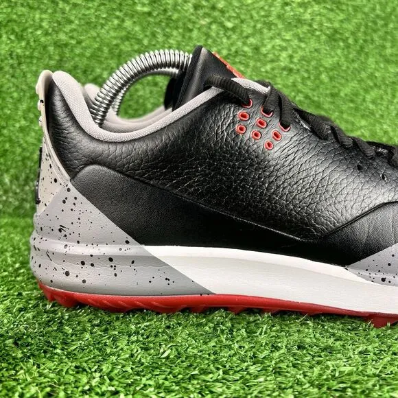 Air Jordan Golf Shoes Men's 8 ADG 3 Black Gray Athletic Low Sneakers CW7242-001