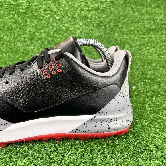 Air Jordan Golf Shoes Men's 8 ADG 3 Black Gray Athletic Low Sneakers CW7242-001