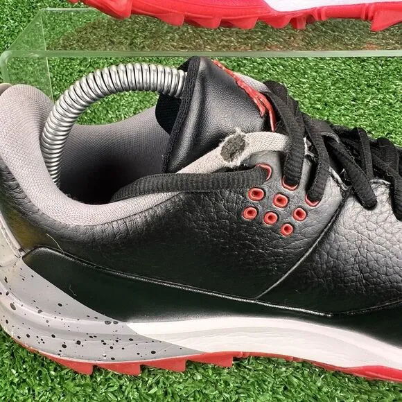 Air Jordan Golf Shoes Men's 8 ADG 3 Black Gray Athletic Low Sneakers CW7242-001
