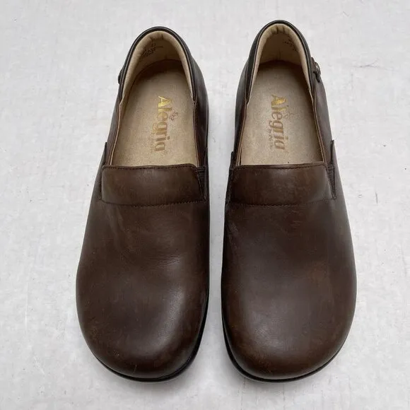 Alegria Shoes Keli Oiled Brown Womens 37 US 7 7.5 Professional Nursing Casual