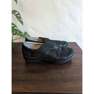 Alegria Women's QIN-870 Lauryn Black Weave Leather Comfort Shoes - Size 40
