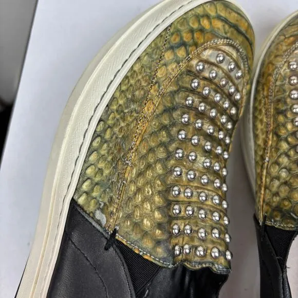 Alexander McQueen Daze Studded Slip On Loafers Shoes Women's 39