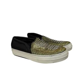 Alexander McQueen Daze Studded Slip On Loafers Shoes Women's 39