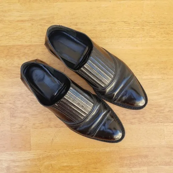 Alexander Wang Black Hi Shine Flat Loafers