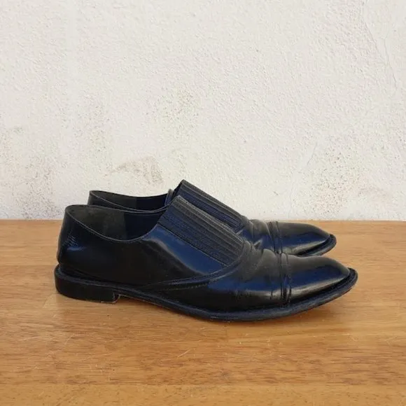 Alexander Wang Black Hi Shine Flat Loafers