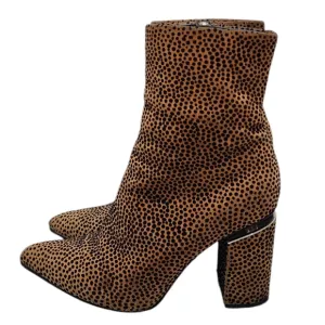 Alexander Wang Kirby Ankle Boot Suede Cheetah Print 37.5