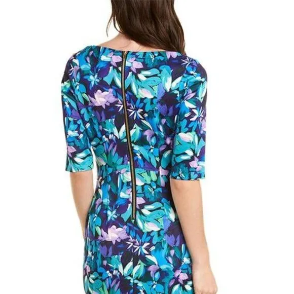 Alexia Admor Elbow-sleeve Sheath D3742 Short Casual Dress