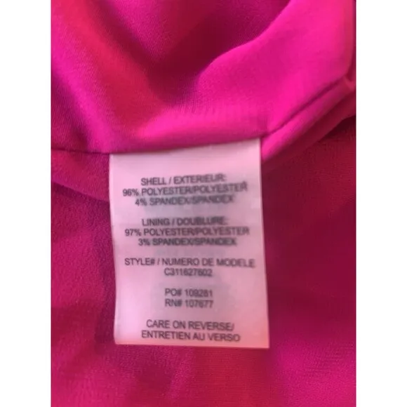 Alice   Olivia Hot Pink Bow Back Tunic Dress Coquette Core Sleeveless Size XS