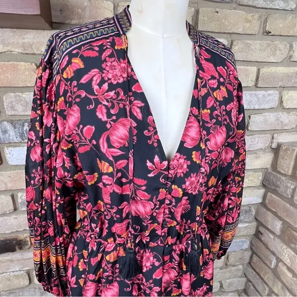 ALICE   OLIVIA Sedona Mandarin Tunic Dress