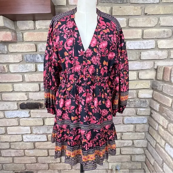 ALICE   OLIVIA Sedona Mandarin Tunic Dress