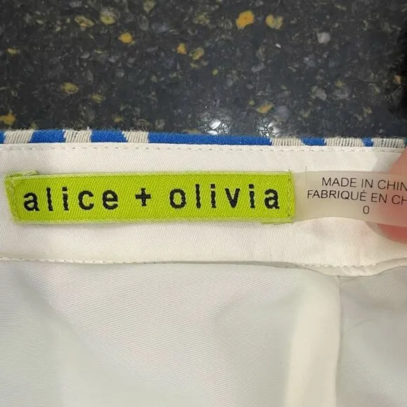 Alice &amp; Olivia Floral Brocade Circle Full Skirt