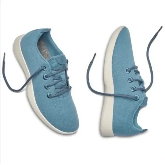 ALL BIRDS Men's Wool Runners Calm Teal Comfort Shoes 8.5  Casual Business