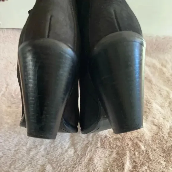 All Saints Jonas Nubuck Ankle Boots Size EU 38 (US 8) In Black
