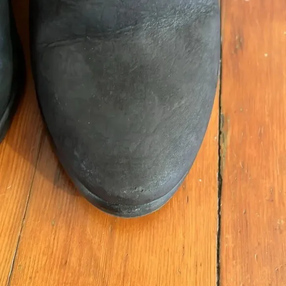 All Saints Jonas Nubuck Ankle Boots Size EU 38 (US 8) In Black
