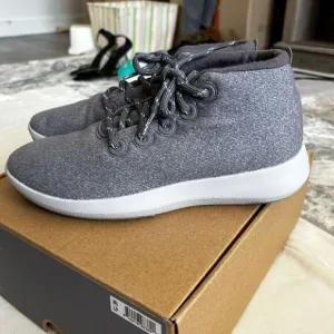 Allbirds Gray Wool Runner High Top Running Shoes Size W10 Athletic NIB Neutral