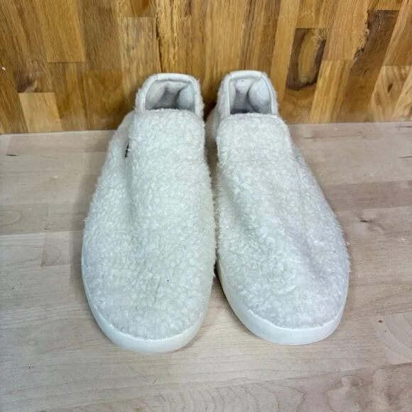 Allbirds Mens Cream Wool Lounger Fluffs Slip Ons 11