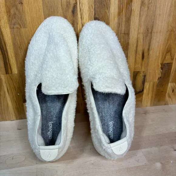 Allbirds Mens Cream Wool Lounger Fluffs Slip Ons 11