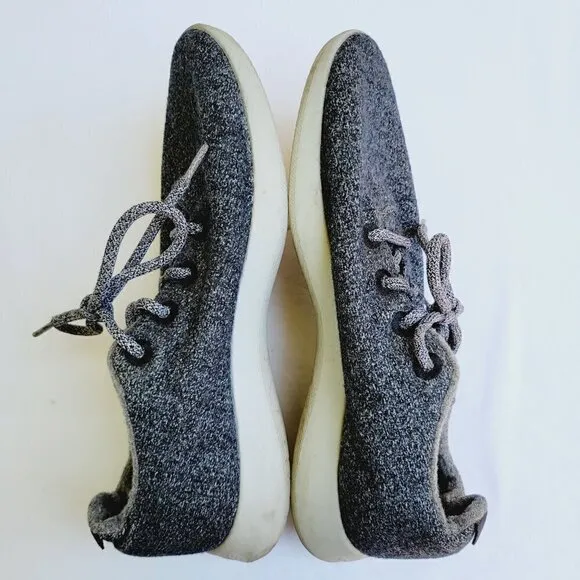 Allbirds Men's Natural Grey Wool Runners Lace-up Shoes - size 12