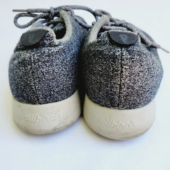 Allbirds Men's Natural Grey Wool Runners Lace-up Shoes - size 12