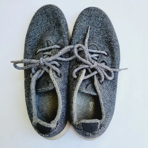 Allbirds Men's Natural Grey Wool Runners Lace-up Shoes - size 12