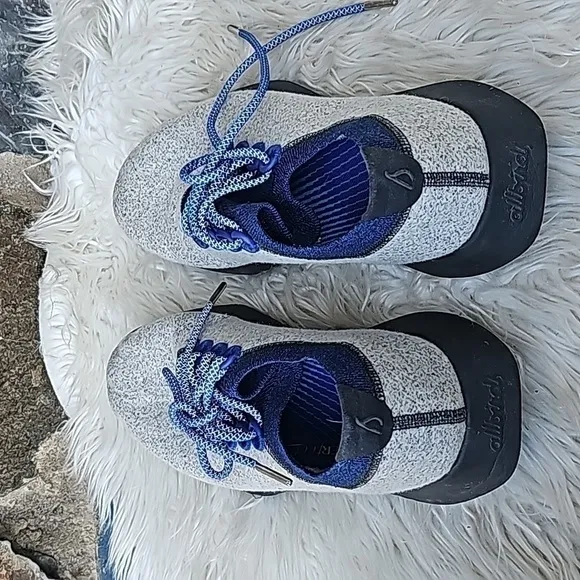 Allbirds Mens Wool Dasher Mizzle Low Blue Running Shoes Size 10.5