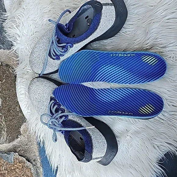 Allbirds Mens Wool Dasher Mizzle Low Blue Running Shoes Size 10.5