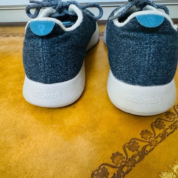 Allbirds Womens Wool Runners 0219 NV1 Gray Everday Sneakers Sz 8 Left Sz 9 Right