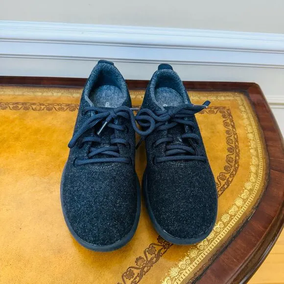Allbirds Womens Wool Runners 0519 NV1 Gray Everday Sneakers Sz 8 Left Sz 9 Right